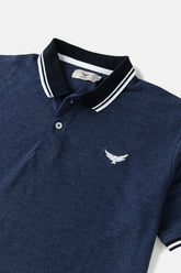 Contrast Collar Polo Shirt - Iron Grey